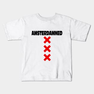 Amsterdamned Cross Kids T-Shirt